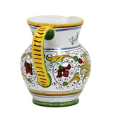 RAFFAELLESCO: Traditional Deruta Pitcher (1.25 Liters/40 Oz/5 Cups)