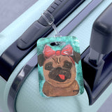 Bag Tag / Luggage Tag / Pug Dog / Travel Tag