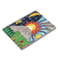 Beautiful World - Lil Spiral Notebook - Ruled Line - EF Kelly