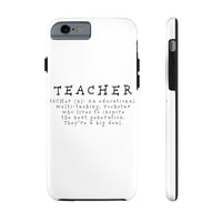 Phone Case, iPhone Case, iPhone 7 Case, iPhone 8 Case, iPhone 11 Perfect Teacher Gift