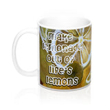 Make Lemonade Out of Life's Lemons Coffee Mug, 11oz Mug, Lemons, Lemon, Inspirational Mug