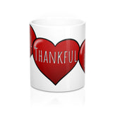 Grateful Thankful Blessed Valentines Mug 11oz