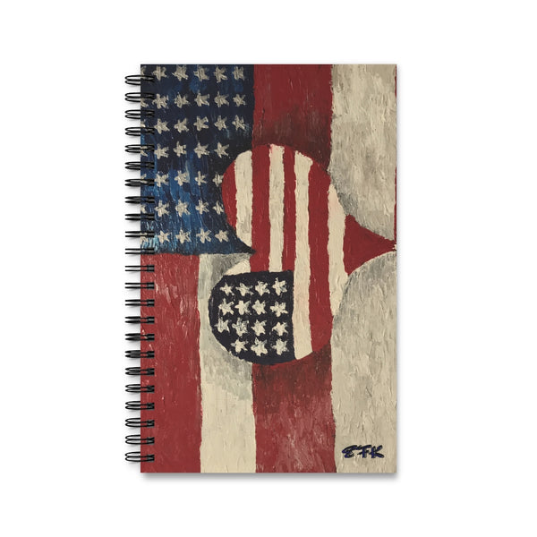American Flag Spiral Notebook (EU)