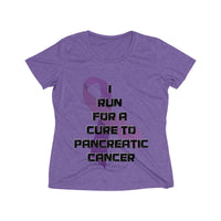 I run for a cure to pancreatic cancer