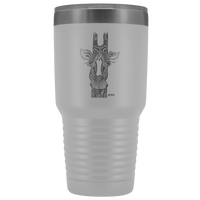 Giraffe Tumbler, Giraffe Travel Mug, Giraffe Lover Gift, Etched Giraffe Tumbler