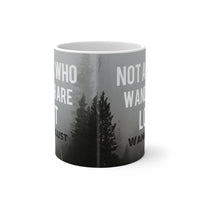 Not All Who Wander are Lost Color Changing Mug, Wanderlust gift, Travel Gift