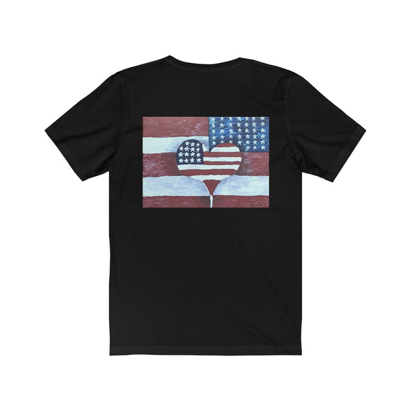 Unisex Jersey Short Sleeve Tee, Independence Day Shirt, End Violence Shirt, American Love