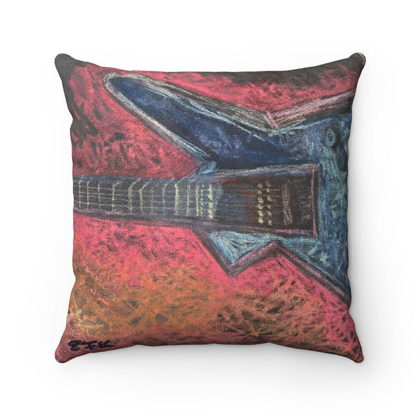 Rock This - Spun Polyester Square Pillow - EF Kelly Design