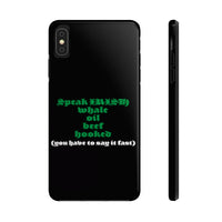 Funny Phone Case, iPhone Case, iPhone 7 Case, iPhone 8 Case, iPhone 11 of Whale Oil Beef Hooked
