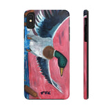 Phone Case, iPhone Case, iPhone 7 Case, iPhone 8 Case, iPhone 11 Mallard Duck Taking Flight