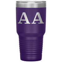 AA Anagram Tumbler 30 oz, Initials Gift, Travel Mug