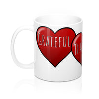Grateful Thankful Blessed Valentines Mug 11oz