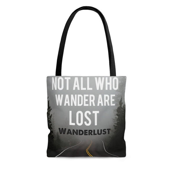 Not All Who Wander Are Lost Tote Bag, Wanderlust Tote Bag