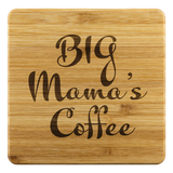 Big Mama's Coffee Etched Bamboo Coasters