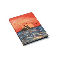 Fishing Boat on a Sunset Sea Sketchbook