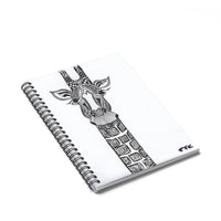BW Giraffe - Lil' Spiral Notebook - Ruled Line