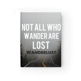 Not All Who Wander are Lost Travel Journal - Ruled Line Wanderlust Gift, Gratitude Journal