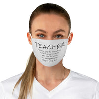 Teacher Fabric Face Mask