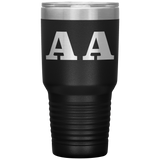AA Anagram, Travel Mug, Tumbler 30 oz, Initials Gift