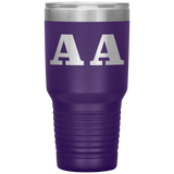 AA Anagram, Travel Mug, Tumbler 30 oz, Initials Gift